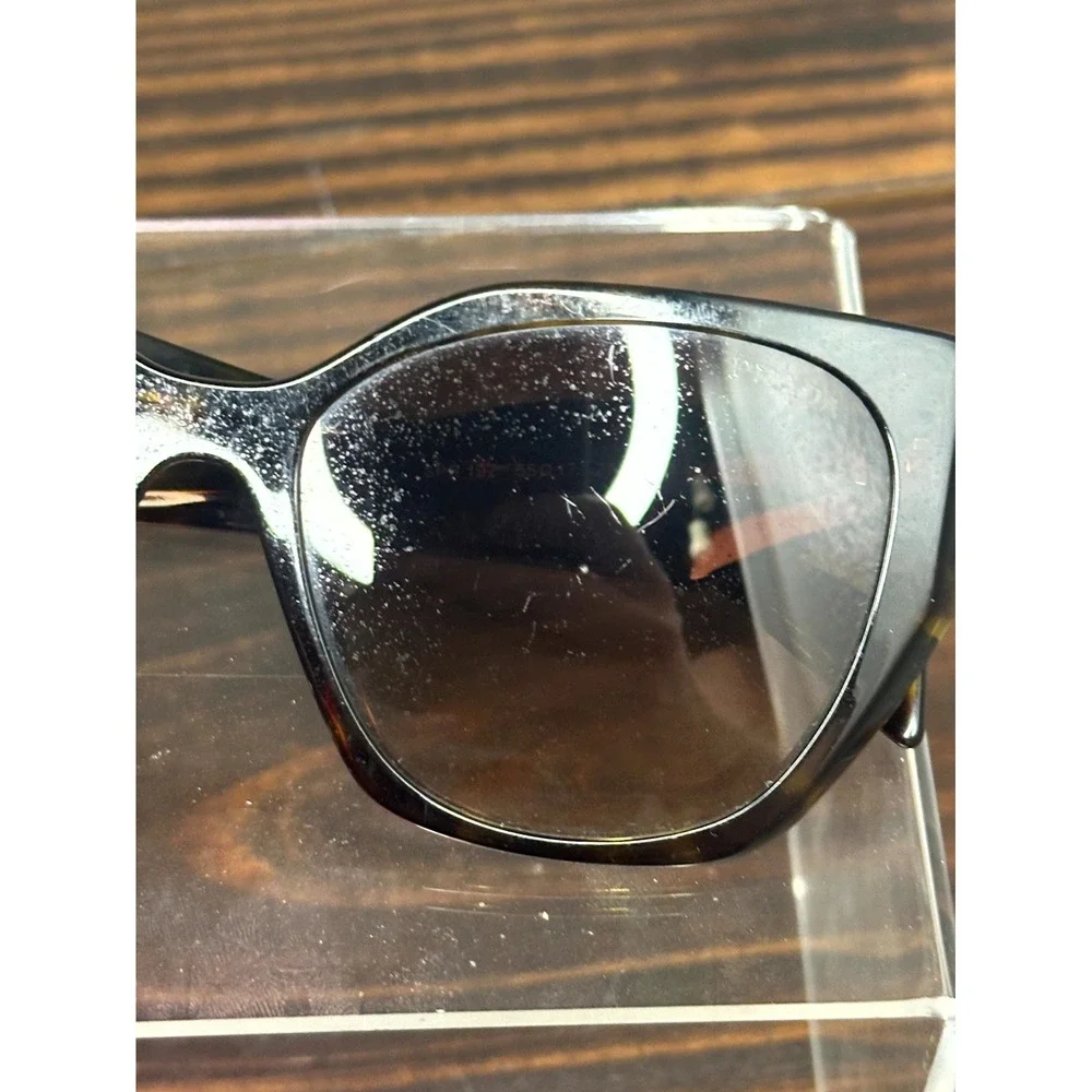 Prada SPR 19Z 2AU-6S1 Women's Brown Tortoise Sunglasses Cat Eye Full Rim 145 mm